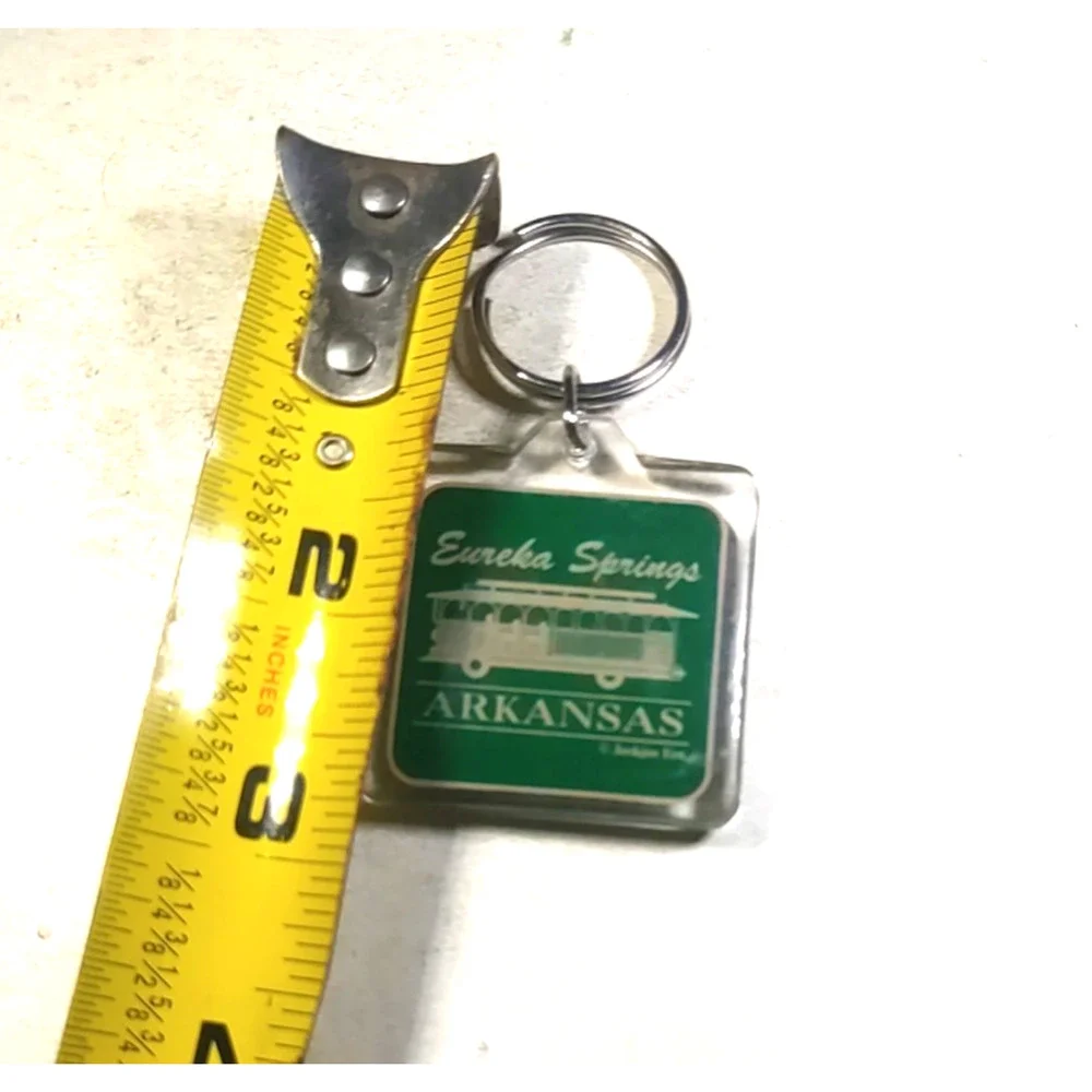 Eureka Springs Arkansas Acrylic Keychain Green